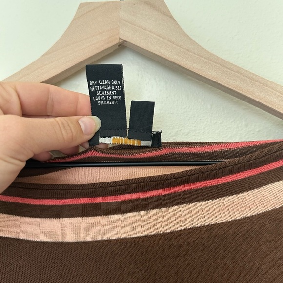 BCBGMaxazria Striped Silk Cape - Picture 3 of 4